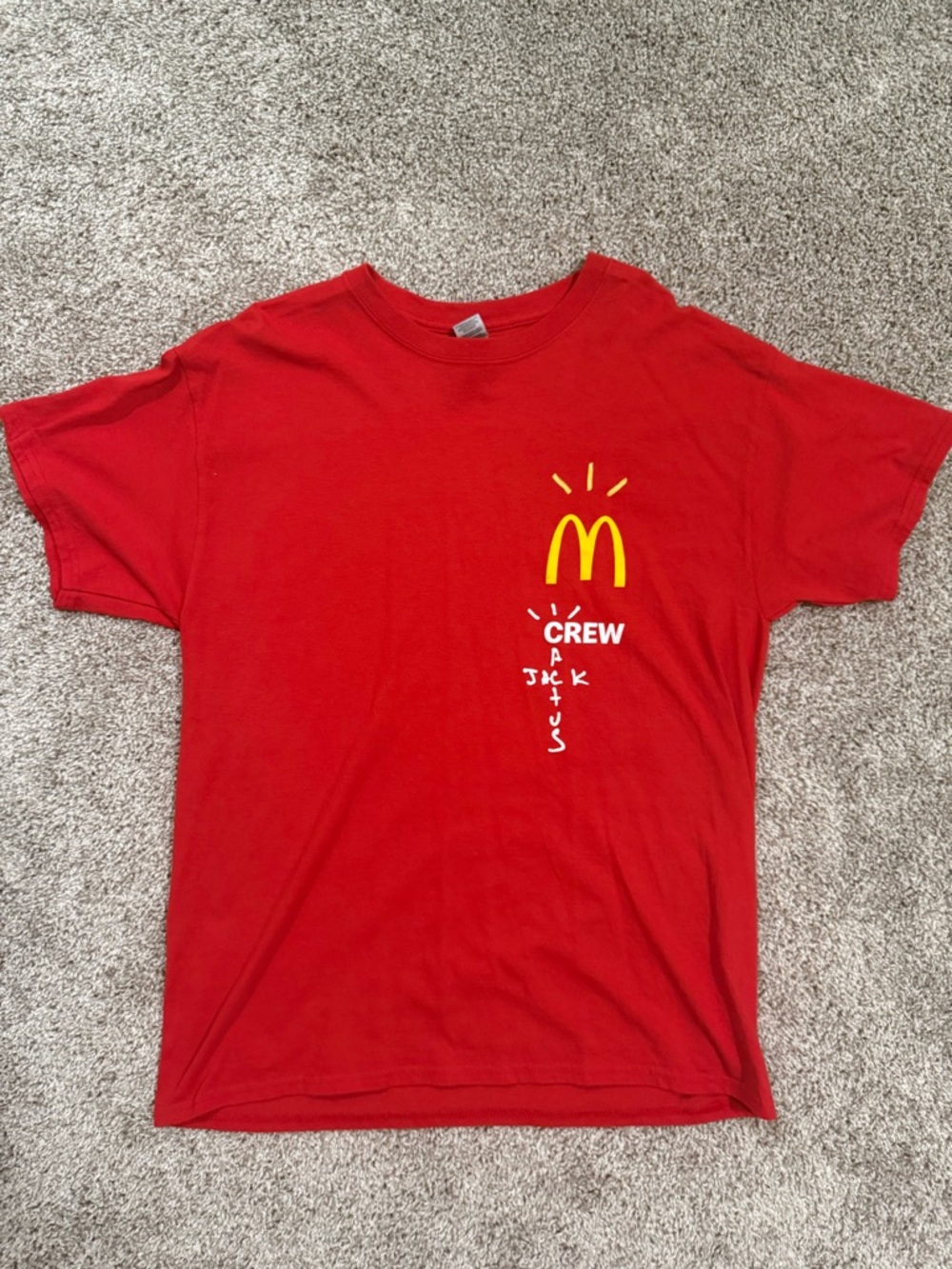 Cactus Jack x McDonald’s Red Short Sleeve Tee